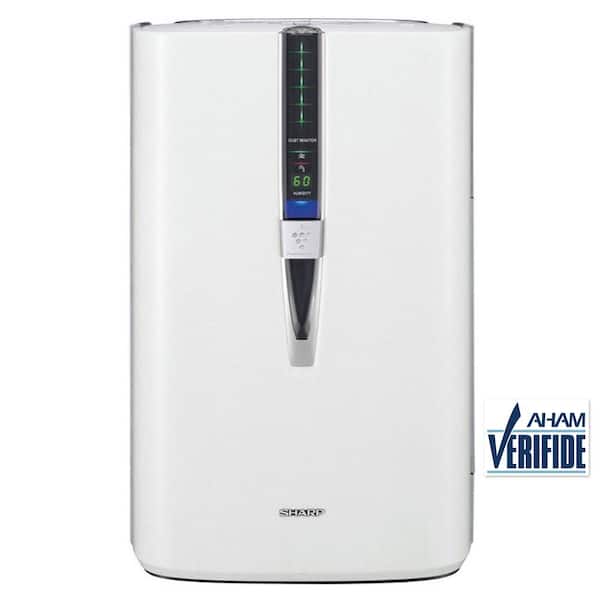 Sharp Air Purifier and Humidifier with Plasmacluster Ion Technology Recommended for Large-Sized Rooms True HEPA Filter