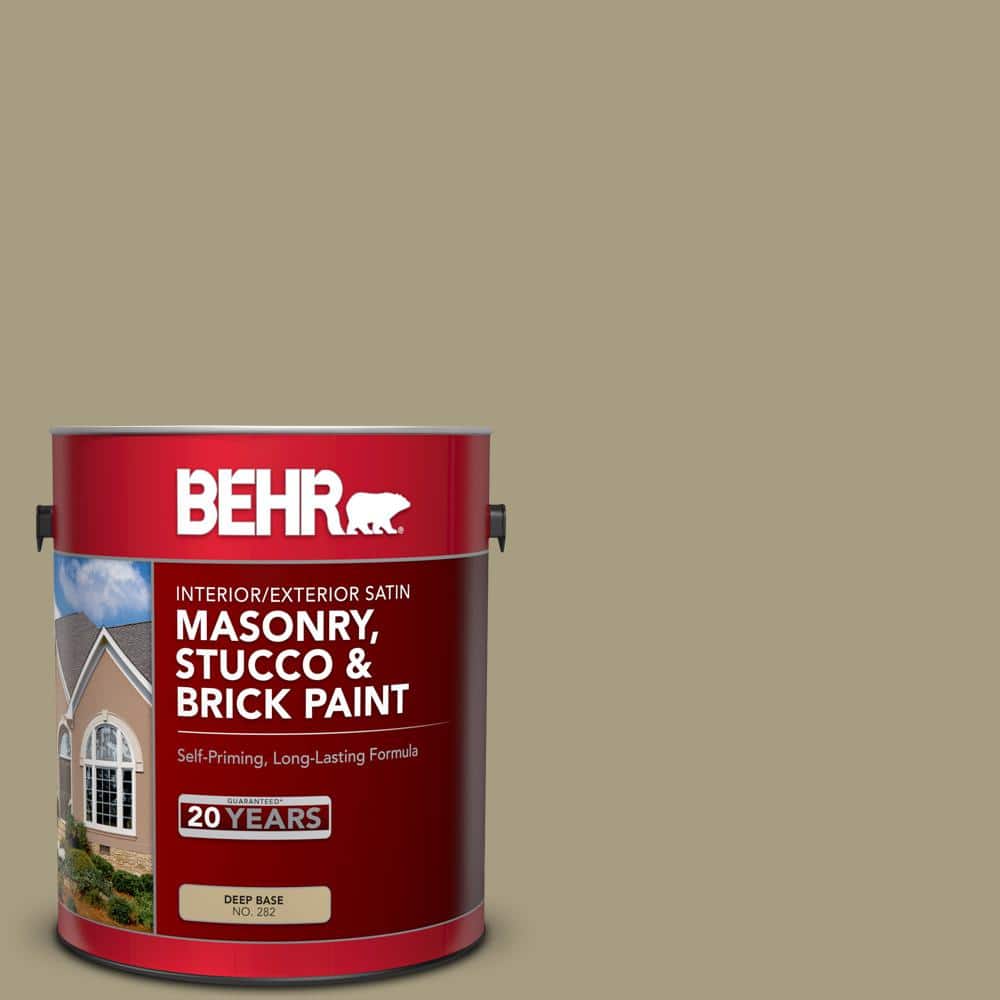1 gal. #MS-51 Sage Moss Satin Interior/Exterior Masonry, Stucco and Brick P