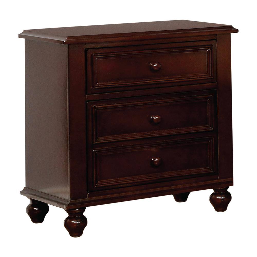 Furniture of America Edison 2Drawer Espresso Nightstand IDF7155EXN The Home Depot