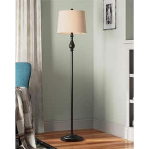 Chicago 62 .5" Black Floor Lamp