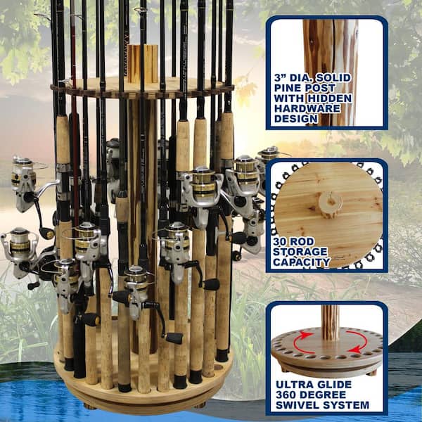 Generic Installation Tool Adjustable Rotating Fishing Rod Rack