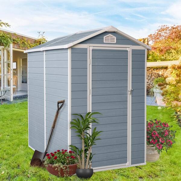 Staykiwi 6 ft. W x 4 ft. D Plastic Storage Shed with Window