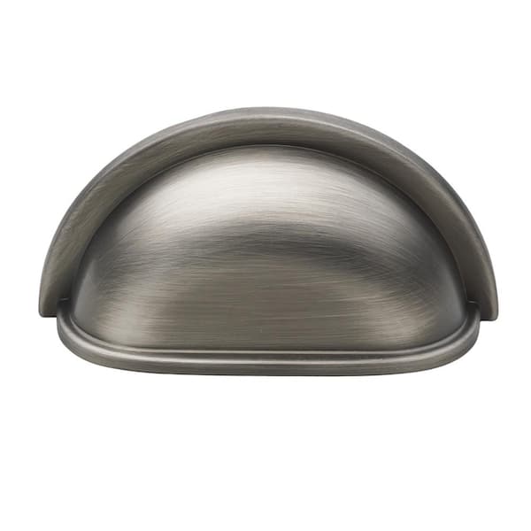 GlideRite 3 in. Center-to-Center Satin Pewter Classic Bin Cabinet Pulls (10-Pack)