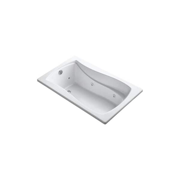 KOHLER Mariposa 60 in. Rectangular Drop-in Whirlpool Bathtub in White