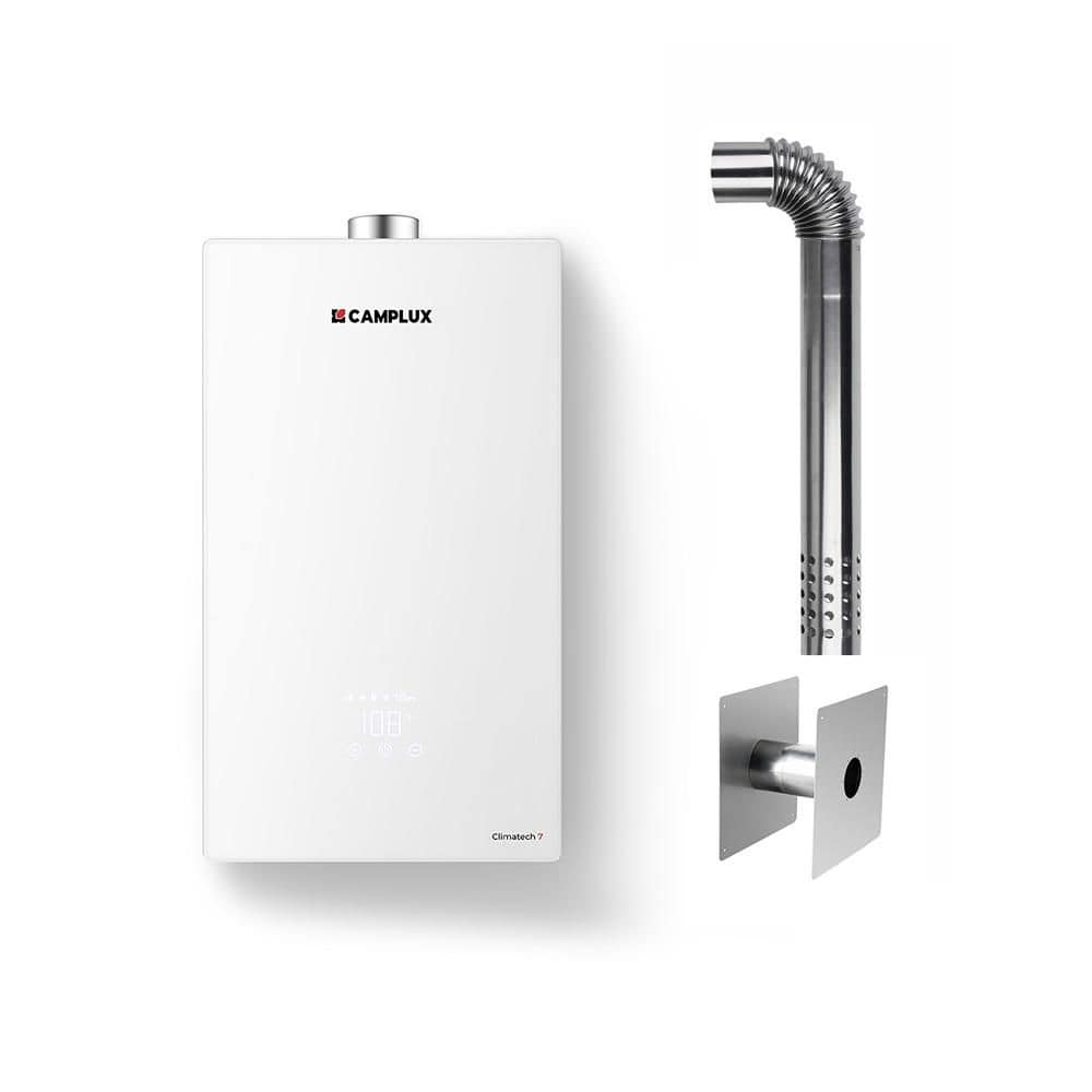 Smart 4.22 GPM 102,000 BTU Indoor Propane Tankless Water Heater with 2-Year Warranty and Vent Kit, White price history on PriceWatchPro