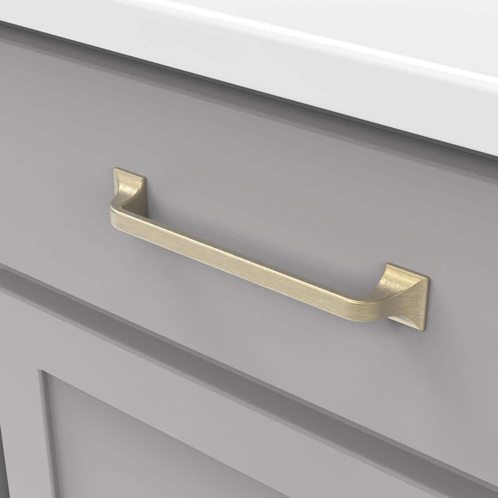 Champagne Bronze Modern Farmhouse Cabinet Pulls with Mounting Hardware