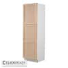 Hampton Bay 24 in. W x 24 in. D x 84 in. H Ready to Assemble Pantry Kitchen Cabinet in Unfinished with CLICKREADY Technology P2484-D