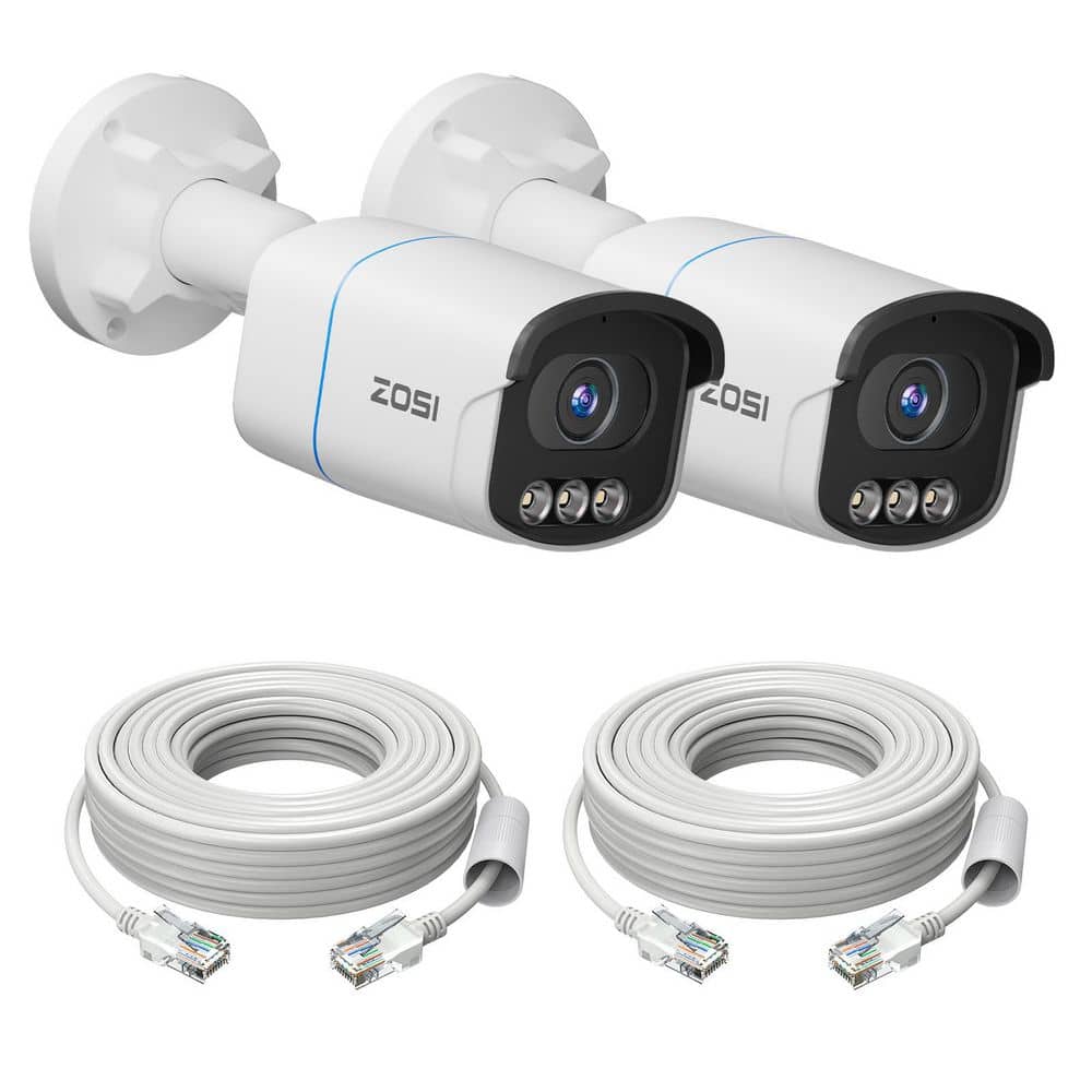 C186A 2 Pack 4K 8MP PoE Add-on hardwired IP Security Camera, Only Work with same brand 4K NVR price history on PriceWatchPro