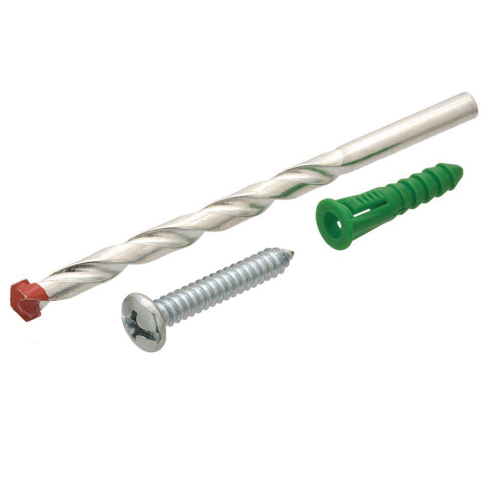 6 pk of 4 Sets of Ribbed Plastic Anchors 12-14 x 1 1/2" 