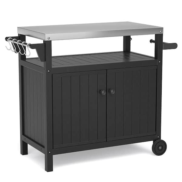 Pro 42 in. Outdoor Kitchen Island and Grill Cart DCSS05BK The Home