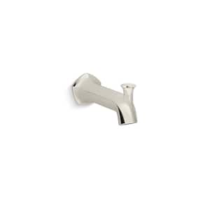 Occasion 8 in. Diverter Bath Spout Wall-Mount with Straight Design in Vibrant Polished Nickel