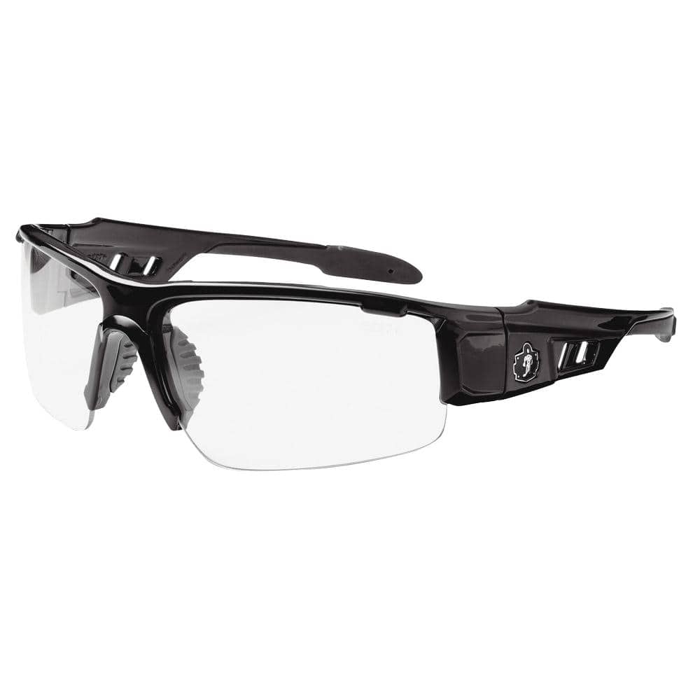 Clear Lens Black Safety Glasses
