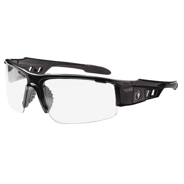Clear Lens Black Safety Glasses