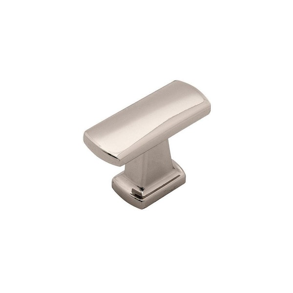 HICKORY HARDWARE Rotterdam Collection 1-1/2 in. x 11/16 in. Polished Nickel Finish Cabinet Knob