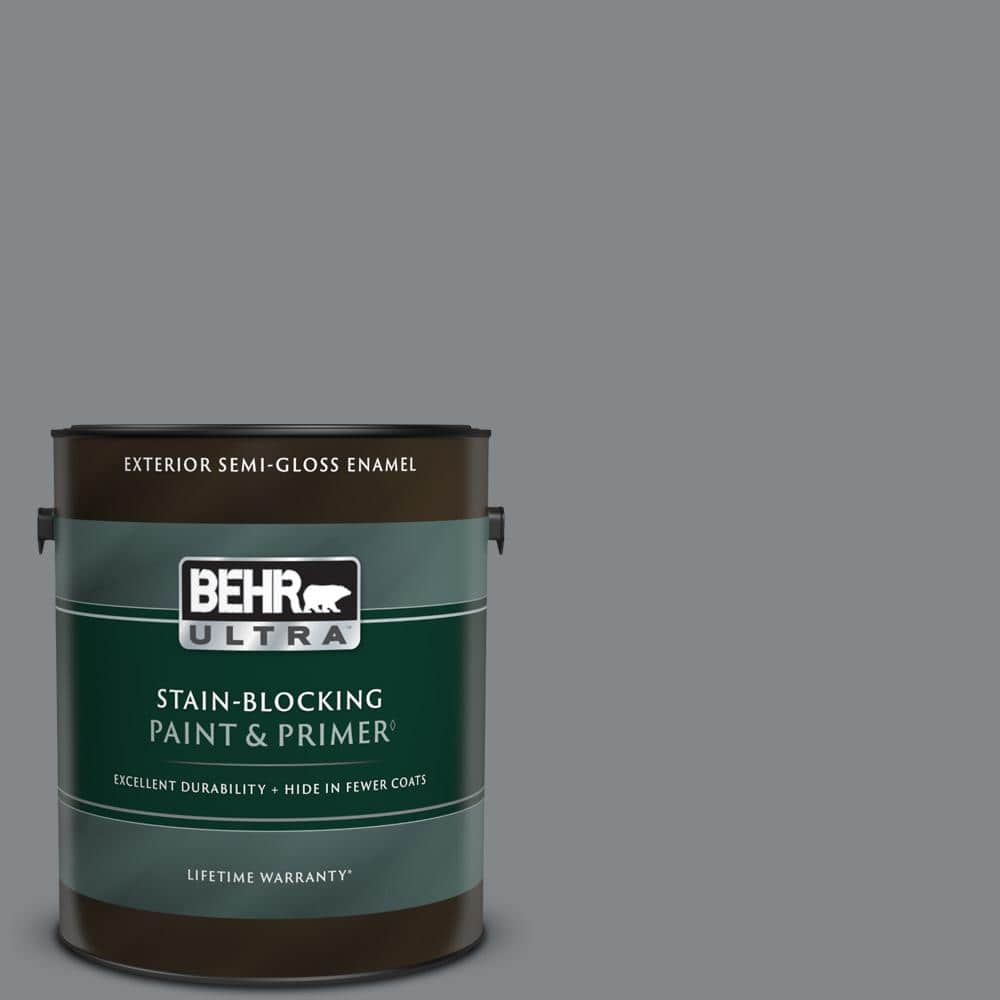 BEHR ULTRA 1 gal. N5005 Gray color SemiGloss