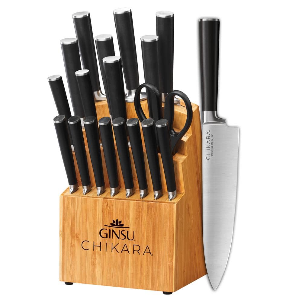 Ginsu set of 4 vintage Ginsu Knives Chef, Bread, Cleaver, Utility