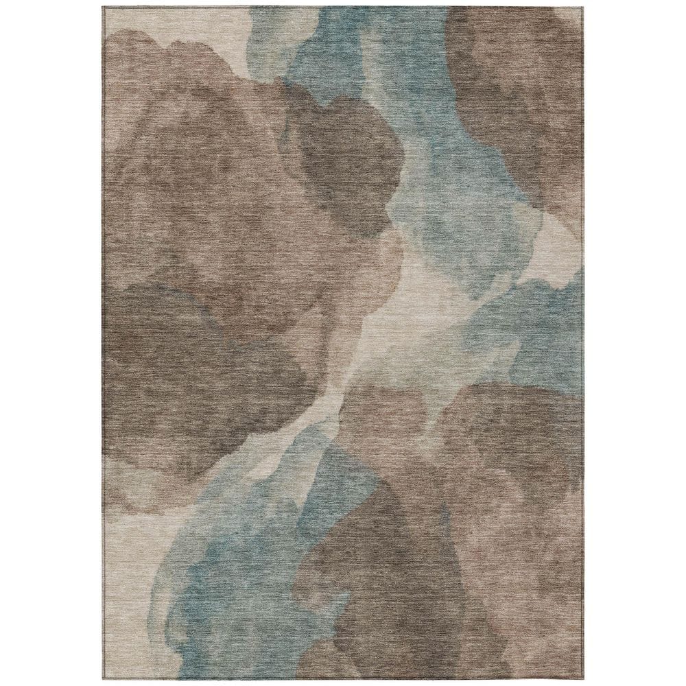 Chantille Machine Washable Indoor/Outdoor Abstract ACN2969 Brown 3 ft. x 5 ft. Area Rug price history on PriceWatchPro