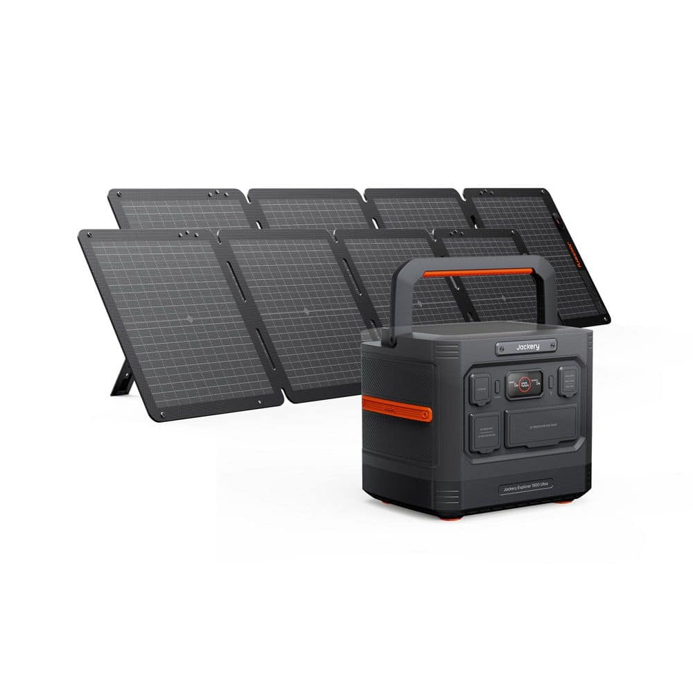 1800W/3600W Push Button Start Solar Generator Explorer 1500 Ultra with two 100Wair Solar Panel for Essential Home Backup price history on PriceWatchPro