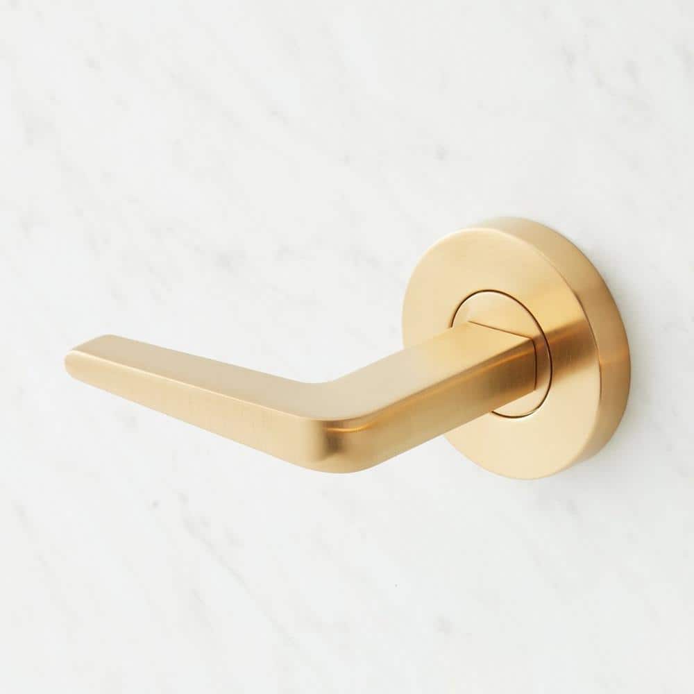 Brushed Gold Modern Wall Mounted Bathtub Faucet