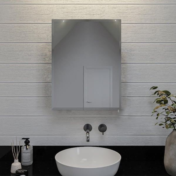 Croydex 20 in. W x 26 in. H Recessed or Surface-Mount Bathroom Medicine Cabinet with Easy Hang System