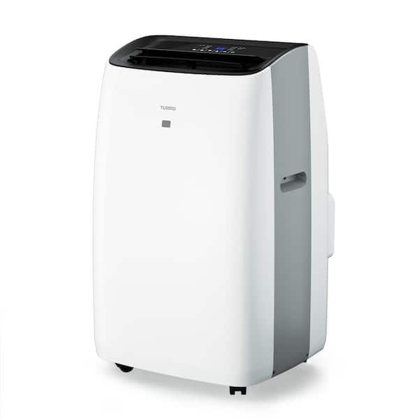 TURBRO 10,000 BTU Portable Air Conditioner Cools 600 Sq. Ft. with Heater, Dehumidifier and LCD Remote in White