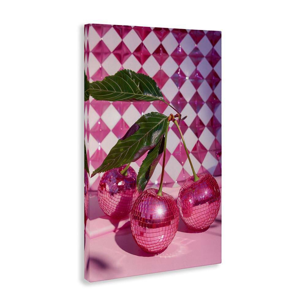 Groovy Cherry Disco Balls by LSR Design Studio Unframed Food Graphic Art Print 45 in. x 30 in. price history on PriceWatchPro