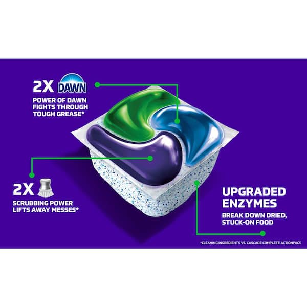 Platinum Plus Dawn Fresh Scent Dishwasher Detergent Pods (19-Count)