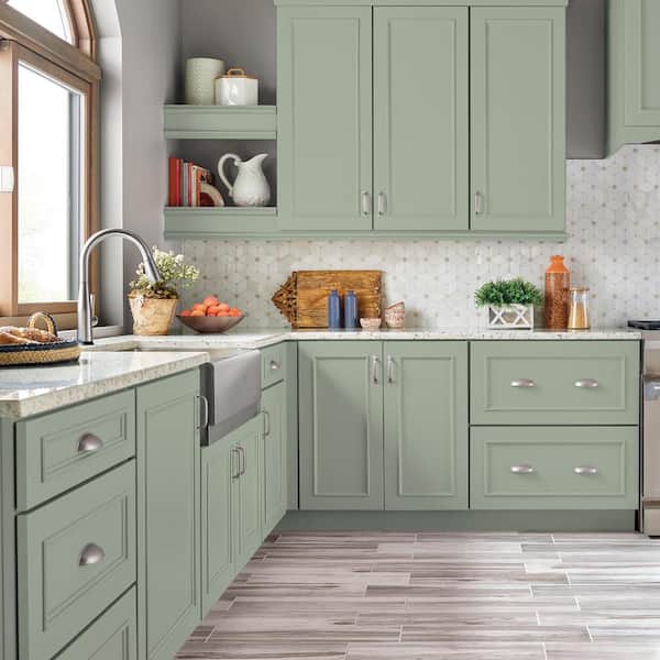 1 gal. #N390-3 Jojoba Semi-Gloss Enamel Interior/Exterior Cabinet, Door & Trim Paint