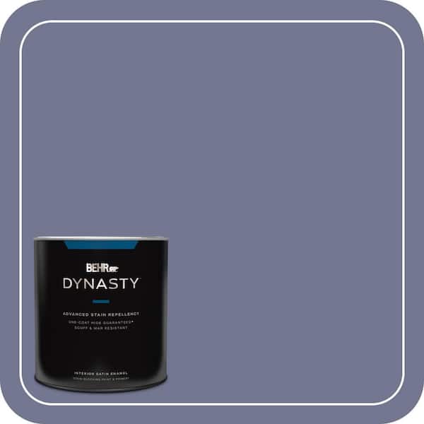 BEHR DYNASTY 1 qt. #MQ5-07 Little Theater One-Coat Hide Satin Enamel Stain-Blocking Interior Paint and Primer
