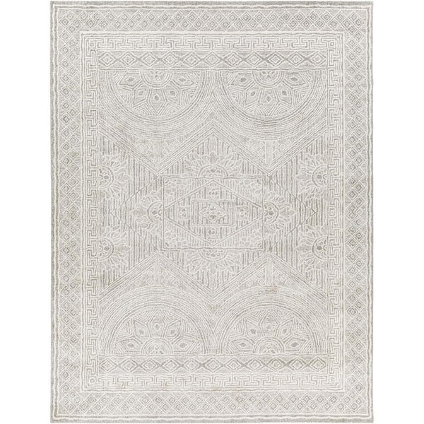 Gavic Cream Global Solid Color 7 X 10 Area Rug