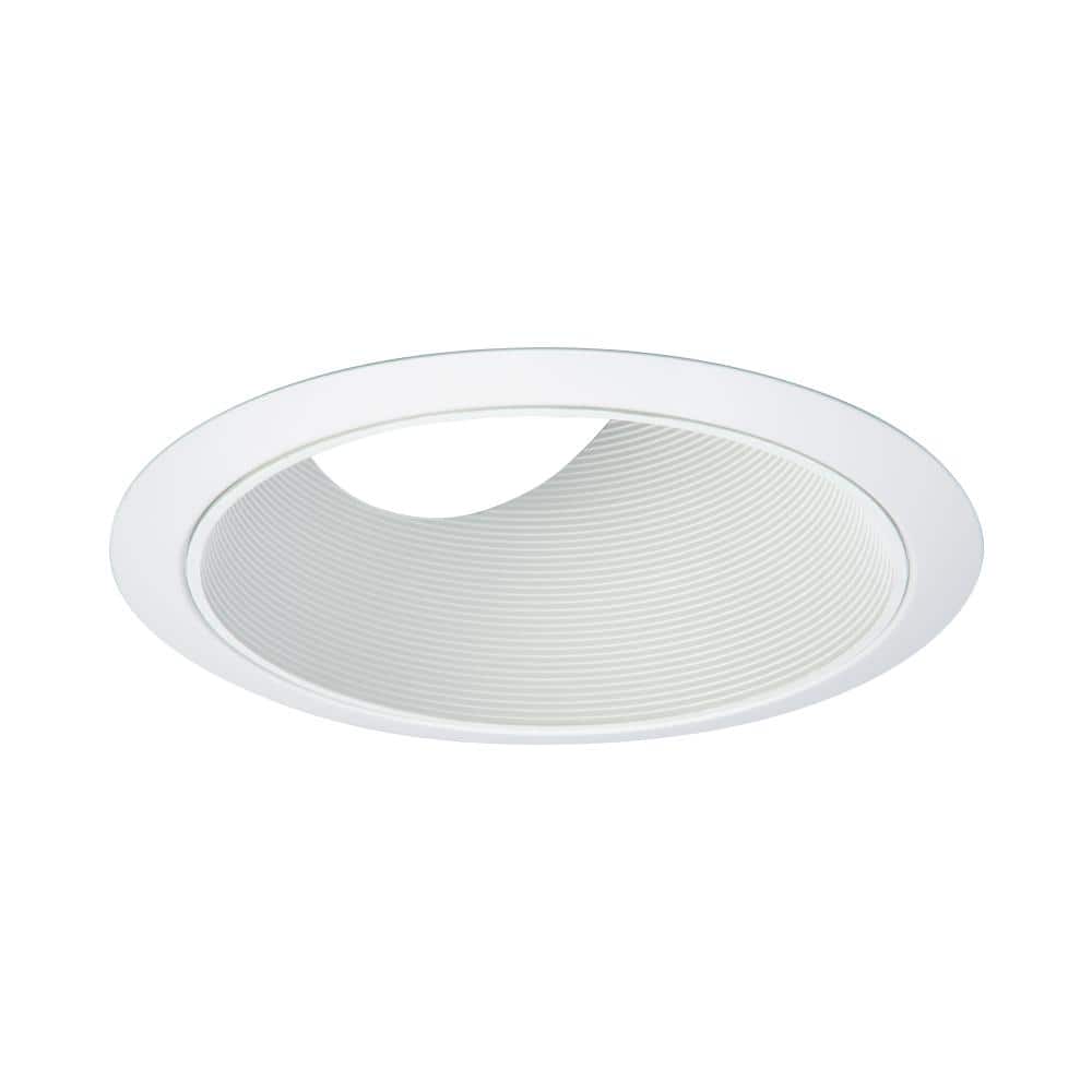 6 in. Recessed Lighting with Sloped Ceiling Trim with Baffle 456W - The Depot