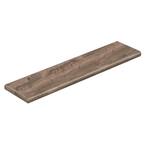 Vintage Pewter Oak 47 in. Length x 12-1/8 in. Width x 1-11/16 in. Thick Laminate Left Return to Cover Stairs 1 in. Thick