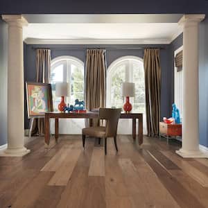 Maya Bay French Oak 9/16 in.T x 8.7 in.W Tongue and Groove Wirebrushed Engineered Hardwood Flooring (27.1 sq. ft./case)