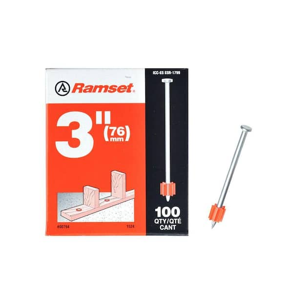 Ramset 3 in. Drive Pins (100-Pack)