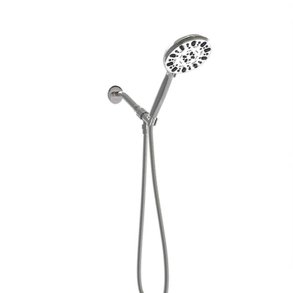 Unbranded 7-Spray Wall Mount Handheld Shower Head 1.8 GPM in Polished Chrome