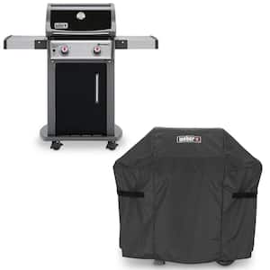 Weber Spirit II E310 Natural Gas Grill Combo with Grill Cover, Black