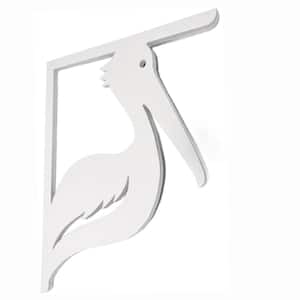 Decorative 16 in. Paintable PVC Pelican Mailbox or Porch Bracket