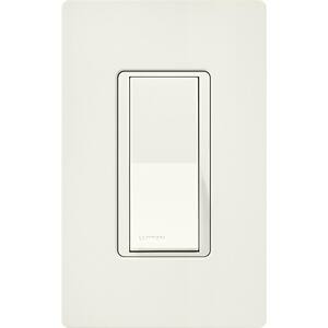 Claro On/Off Switch, 15-Amp, Single-Pole, SC-1PS-BI, Biscuit
