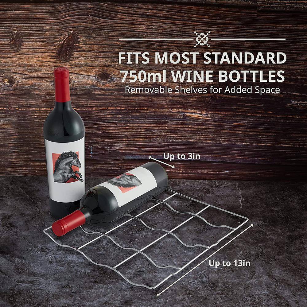 Schmécké 12 Bottle Stainless Steel Thermoelectric Freestanding Wine Cooler