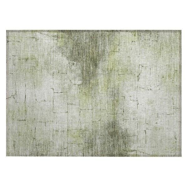 Addison Rugs Chantille Machine Washable Indoor/Outdoor Abstract ACN2215 Aloe 1 ft. 8 in. x 2 ft. 6 in. Accent Rug