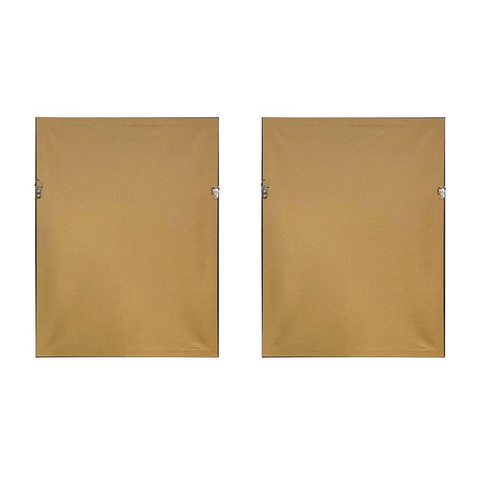 Earthen Harmony Abstract Hand-Painted Canvas Art Set with Gold Frame