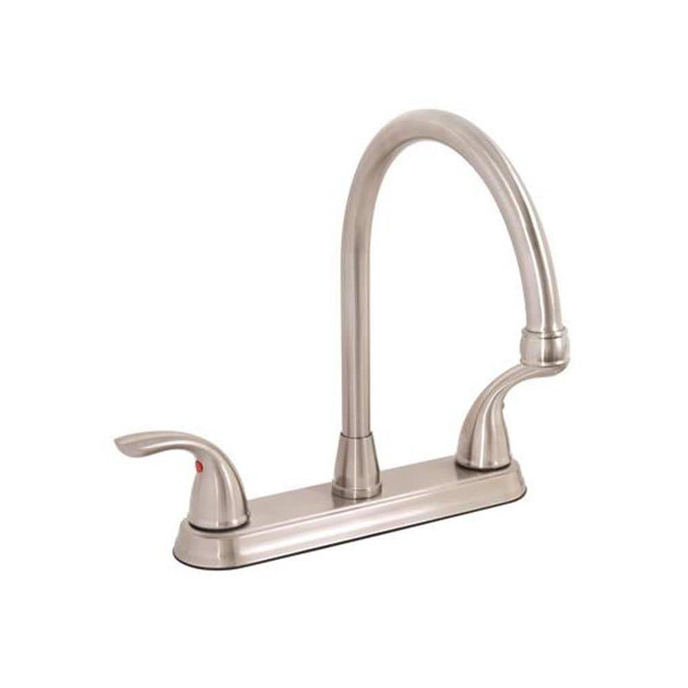 UPC 076335093000 product image for Westlake Double Handle Standard Kitchen Faucet in Chrome | upcitemdb.com
