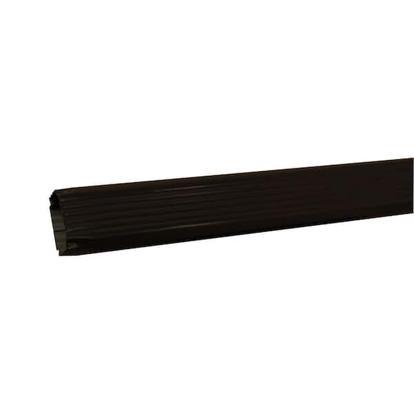 3 in. x 4 in. x 120 in. Dark Bronze Aluminum Downspout