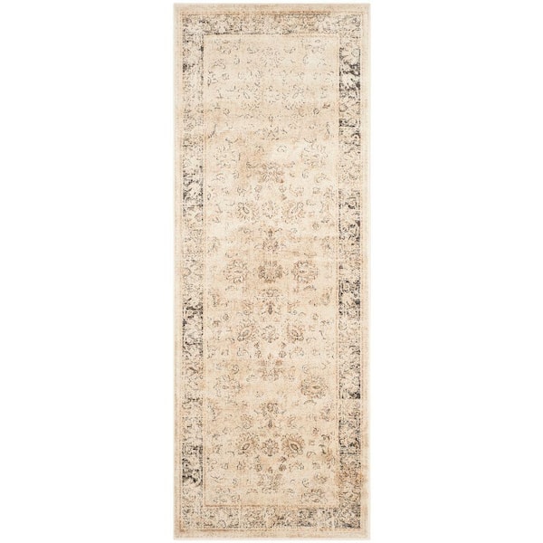 Vintage Stone 2 ft. x 6 ft. Border Runner Rug