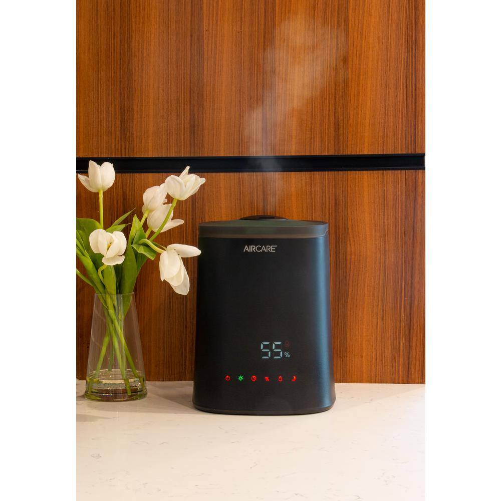 Black Ultrasonic Cool Mist Humidifier with LED Nightlight