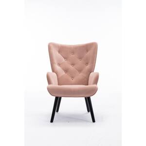 Pink Velvet Modern Leisure Accent chair Living Room