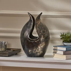 Irwington Charcoal Aluminum Decorative Vase
