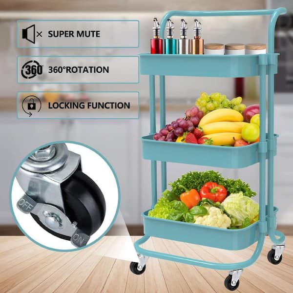 Slanted Wire Shelving Cart 18D x 36W x 74with 48 QSB103 Bins 