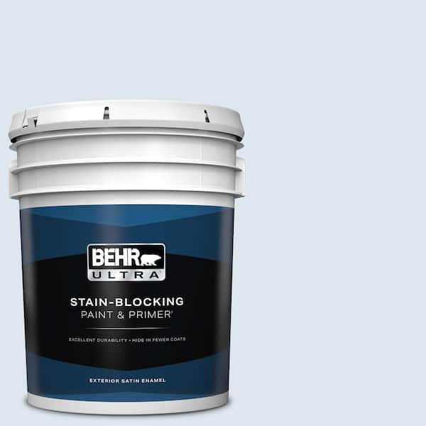 BEHR ULTRA 5 gal. #580A-1 Fog Satin Enamel Exterior Paint & Primer