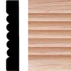 3/4 in. x 4 in. x 7 ft. Oak Wood Ribbed Fluted Casing Moulding